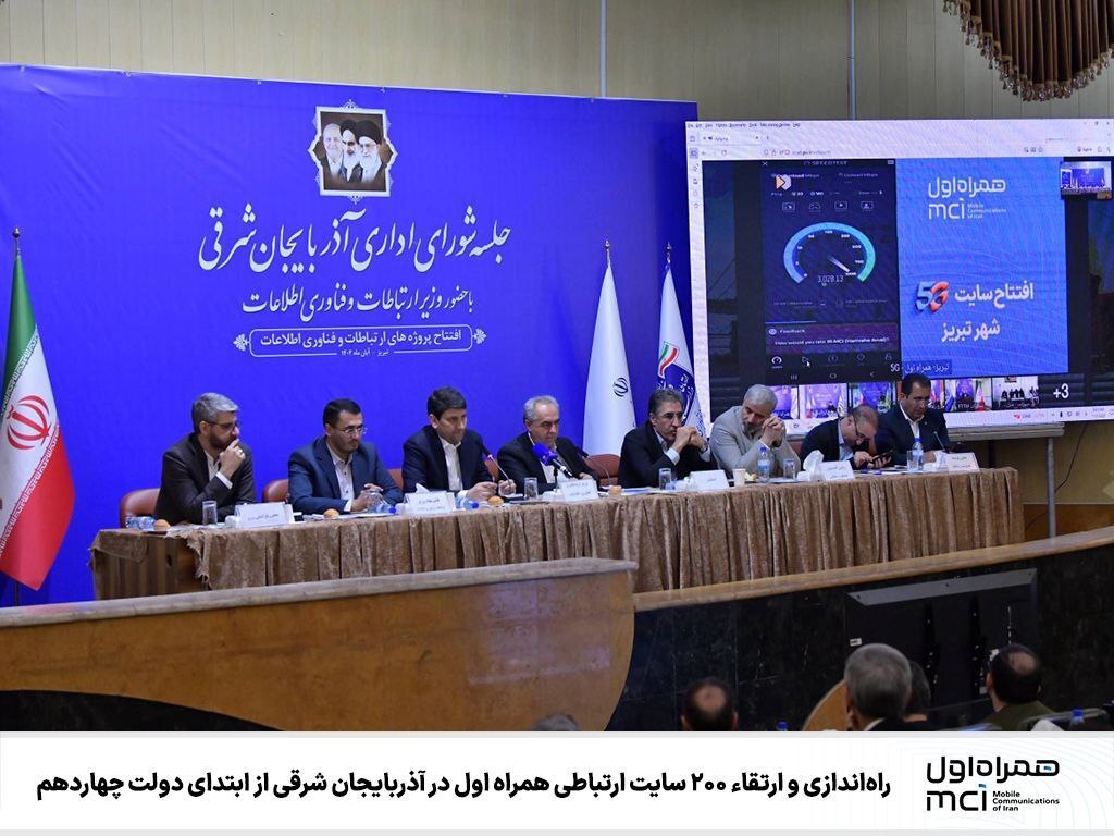 راهاندازی و ارتقاء ۲۰۰ سایت ارتباطی همراه اول در آذربایجان شرقی از ابتدای دولت چهاردهم راهاندازی و ارتقاء ۲۰۰ سایت ارتباطی همراه اول در آذربایجان شرقی از ابتدای دولت چهاردهم